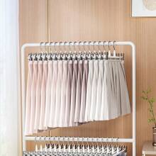 20 件/1 件全浸防腐防锈裙子/裤子/袜子/内衣无痕夹，不锈钢防锈衣服晾衣架带无痕夹，适用于家庭和服装店，可调节