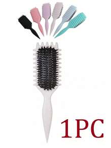 Nuevo set de cepillos para definir el rizado, 1 pieza Cepillo redondo limpiador de cabello, 1 pieza Cepillo moldeador y definidor de rizo para cabello rizado de mujer, diseñado por Candybrush