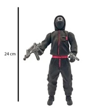 Figura Juego Del Calamar Alguacil Jefe Negro 24 Cm Luz - Negro - Ver 2