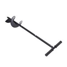 YUNRUX Manual Spiral Drill Garden Hand Drill Earth Drilling Post Bore 150mm Hand Earth Drill Garden Drill Set Earth Hole Drill Auger Spiral Drill With Handle - Black - View 5