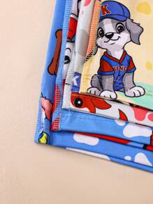 Chatreadl 男童平角内裤 4 件套 可爱酷炫卡通小狗图案四季套装 - 彩色 - 查看 5