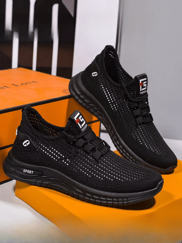 Men's Versatile Knit Mesh Casual Breathable Anti-Slip Lightweight Athletic Running Shoes, Suitable For Teens Summer Casual Or Outdoor Athletic Or Vacation Travel Or Graduation Gifts Or Birthday Dress Accessories