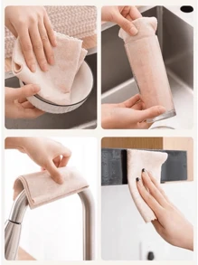 丝瓜络纤维洗碗抹布 清洁抹布 不起毛清洁布 强力吸油清洁布 厨房卫生清洁抹布 适用于厨房、浴室、桌面及水槽清洁 - 彩色 - 查看 3