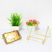 1 Pc Metal Tray Award Medal Photo Frame Art Craft Display Stand Holder Pedestal Gifts Birthday Graduation