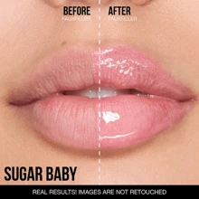 HUDA BEAUTY Lip Gloss Plumper For Fenty Beauty High-Shine Non-Sticky Formula With Vitamin E Lip Filler Effect & Hydrating Gloss 0.13 Oz/3.9 ML-Faux Filler Shiny Non-Sticky Lip Gloss-Size 0.13 Oz / 3.9 ML - Sugar Baby - 查看 2