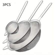 1/3 件不锈钢网状过滤器套装，不带电厨房用具，用于果汁、面粉、茶、豆浆过滤