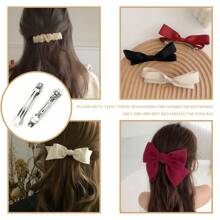20pcs/Set French Hairpin Clips Base, Blank Automatic Clips, Handmade Bow Hair Clips, DIY Jewelry Making Supplies
