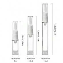 1 Stück Vakuumpumpen-Augencreme- und Foundation-Spender Flasche - modischer Entenschnabel-Reisegrößen, geeignet für Serum und Gel, formaldehydfreier Kunststoff, Größen 0,17/0,34/0,51 Oz - leere Flasche