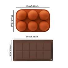 深巧克力棒模具，大而厚的硅胶巧克力棒模具，用于填充棒，大巧克力糖果棒模具，用于填充开心果巧克力棒