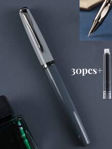 [Tùy chỉnh] 1 chiếc bút máy tùy chỉnh thanh lịch và thời trang có khắc chữ trên thân bút, ngòi bút mảnh 0,5mm hoặc ngòi bút cực mảnh 0,38mm, viết mượt mà, có kẹp túi, hộp mực có thể nạp lại, bao gồm 1 hộp quà tặng, 30 hộp mực nạp lại (đường kính 3,4mm), lý tưởng để viết hàng ngày, viết thư pháp, ký tên, quà tặng cho Ngày lễ tình nhân, Giáng sinh, Ngày của cha, Ngày nhà giáo, Lễ tạ ơn, quà tặng cá nhân hóa Trở lại trường học - nhiều màu - Xem 18