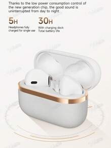 WoSD Fones de Ouvido Dual da WoSD, Fones de Ouvido para Casais, Fones de Ouvido Wireless Dual com Estojo de Carregamento, Tela de Exibição LED, Toque, Controle Remoto, Bateria de Polímero de Lítio Recarregável