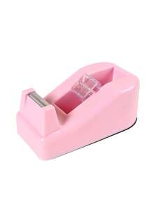 1pc Mini Desktop Plastic Tape Dispenser With Colorful Creative Design, Office Stationery Tape Cutter - Purple - View 5
