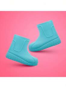 Women's Adult Galoshes Waterproof Rain Boot Low Shaft 33 To 40 Scaleno - Màu xanh lam - Xem 2