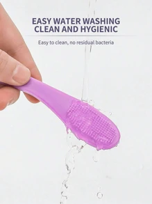 4pcs Silicone Nose Pore Cleansing Brush, Portable Blackhead Remover Massager, Beauty Cleaning Tool - Multicolor - View 4