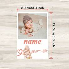 1pc Customized Photos Wooden Photo Frames, A Photo Frame Stand Or A Set Of Photo Walls,Suitable For Home, Living Room, Office Decoration,Personalized Easter Gifts, Customized Photos On Cardboard Birthday Graduation