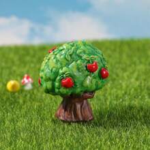 Resin Artificial Apple Tree Miniature Ornament Bonsai For Landscape DIY Decor, Garden, Aquarium Accessories