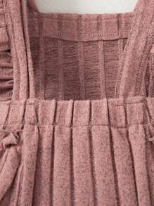 Summer Baby Girl Cute Pink Floral Ruffled Bodysuit & Headband Set - Dusty Pink - View 6