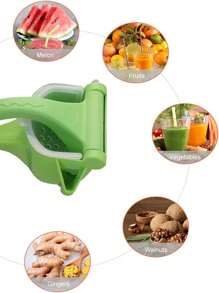 Exprimidor Manual de frutas y limones - Verde - Ver 5