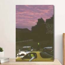 Framed   Carti "Whole Lotta Red" Album Art Poster,   -  HD Canvas Print With Tracklist & Lyrics, Modern Typography Design For Living Room, Bedroom, Office Decor, Perfect For Room Decor High Quality - Framed - View 1