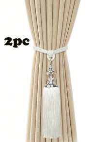 1pc/2pcs Luxury Crystal Pendant Tassel Tie Backs, Multi-Color Options, Suitable For Curtain Fixation And Decoration Gifts Birthday Graduation - Crystal Pendant - View 14