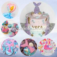 Edible Glitter For Cocktails, 9 Colors Luster Dust Edible Powders For Drink, Cake Decorating, Glitter Set, Edible Sprinkles For Cupcakes, Chocolates And Party, 15g/Bottle - Multicolor - View 6