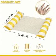 Portable Swimming Pool Hammock - Perfect For Travel And Pool Parties - Multifunctional Lounge Chair With Floating Design - Multicolor - View 3