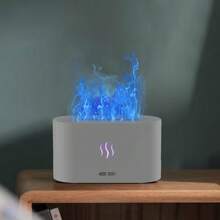 1pc Colorful Humidifier, Dynamic Sound Pickup Home Large Capacity Fog Volume, Air Aromatreatment Machine 3D Simulation Flame Aromatherapy Machine Home Desktop Indoor Diffuser Essential Oil Diffuser Automatic Spray Simulation Of Volcanic Flame Aromatherapy Machine
