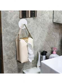 Simple Color Blocking Box, Hanging Tissue Storage Box, Household Bathroom, Living Room, Coffee Table, Car Leather Drawer Box, Storage Box, Tissue Box, Bedroom, Table, Paper Organizer, Tissue Box Cover Black, Napkin Holder Tissue, Paper Holder Storage, Kitchen Dining Table Decor For Home Kitchen Bedroom Living Room Dining Room, Home Decoration Accessories, Decorative Box,Women Wedding Gift,Summer Travel Holiday Festival Must-Have