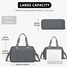 Multi-Functional Travel Bag, Large Tote & Duffle Bag With Expandable Compartment, Wet/Dry Pocket, Versatile For Work, Travel, Weekend, School & Gym – Perfect For Women And Men, Stylish Design With Adjustable Shoulder Strap - Dark Grey - View 7