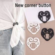 1/2/6pcs Multifunctional Women Shirt Clips, Sporty Plastic Shirt Tail Clips For T-Shirts And Dresses, Fashion Accessory - Multicolor - View 12