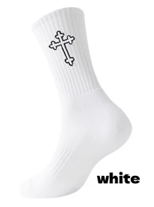 1/2/4/5/8/10/20 Pairs[Essential For Sporty Fashion Guys]Men's Mid-Calf Sports Socks | Breathable Moisture-Wicking | High Elasticity | Striped Color-Blocking Design | Comfortable Essentials | Limited Time Special Offer, Suitable For Daily Outfits