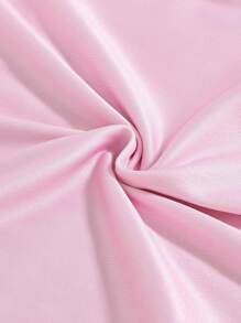 2pcs Girls Snug Fit Pajama Set, Round Neck Floral Wreath & Heart Print Short Sleeve Top And Long Pants, Comfy Holiday Loungewear - Pink - View 6