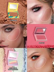 Misslyn MISSLYN- Prefect Contour Makeup Kit, PRETTY MERMAID RAINBOW HIGHLIGHTER, Shimmer, Pigment Rich & Silky Formula, Natural Glow, Illuminator Highlighter, Lightweight, Beach Please! BRONZING & CONTOUR POWDER, Bronzer, Matte Bronzer, Pigmented Soft Powdery Texture, With Mirror, Blush Powder, Blush, 1pc Blush Palette, Matte Blush, Color Fantasy Blush, Makeup Brush, Long Lasting Colour Saturation