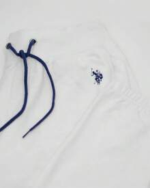 Pantalones de chándal jogger para mujer de U.S. Polo Assn., pantalones de estar en casa de felpa francesa - Nube - Ver 5