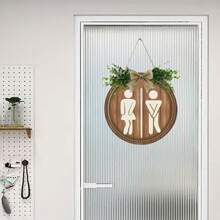 1 pieza, Rótulo con lema, Señal de tablón redondo, Decoración de pared para el hogar, Decoración rústica, Decoración de baño, Decoración de escena, Decoración de festivales, Decoración de habitación, Decoración del hogar, Decoración de oficinas