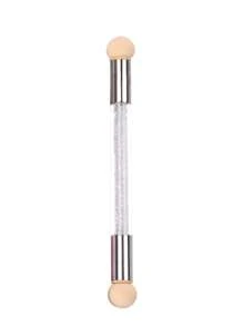 Pincel Duplo para Esponja de Unha para Degradê, Pincel Aplicador para Seleção e Efeitos Degradê, Pincel Duplo com Ponta de Esponja para Tinta e Arte de Unhas, Ferramenta DIY para Manicure
