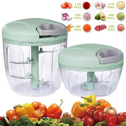 1 Stück grüne Edelstahl Knoblauchpresse, multifunktionaler manueller Knoblauch-Mörser, Zerkleinerer und Schneidemaschine für Küche und Camping