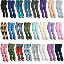 2 piezas de mangas deportivas para brazos, protección solar UV, cubierta para manos refrescante, calentador para running, pesca y ciclismo