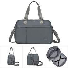 Multi-Functional Travel Bag, Large Tote & Duffle Bag With Expandable Compartment, Wet/Dry Pocket, Versatile For Work, Travel, Weekend, School & Gym – Perfect For Women And Men, Stylish Design With Adjustable Shoulder Strap - Dark Grey - View 1