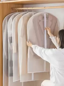 1 pezzo Sacchetto antipolvere per abiti, tasca trasparente lavabile appesa, copri-abito, telo protettivo per abiti, custodia protettiva appendibile per abiti con cerniera completa, copriabiti semitrasparente per organizzazione dell armadio, in materiale PEVA resistente a polvere e muffa, adatto per riporre abiti di stagione, salva spazio e facile da usare, protegge gli abiti da polvere, umidità e tarme, perfetto per casa e viaggio, camera da letto, organizer, archiviazione domestica