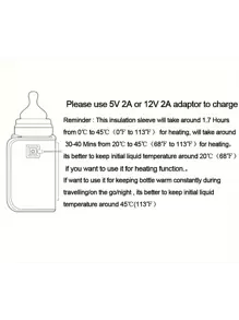 1 件便携式恒温加热奶瓶加热器，保持奶瓶温暖，适合户外使用，加热缓慢，需要电力才能运行 - 迷彩溫乳器 - View 7