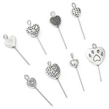 80 piezas de cuentas de aleación tibetana en forma de corazón, cuentas vintage con forma de corazón, cuentas espaciadoras de corazón de plata antigua a granel para hacer joyas y pulseras