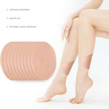 Anti-Friction Spandex Patches For Women's Inner Thighs And Calves - Invisible Body Tape With Non-Covered Elastic For Comfort And Protection - Beige Skin Color - View 10