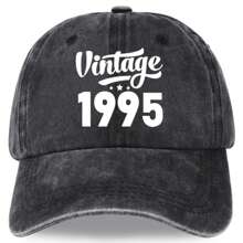Vintage 30th/40th/50th/60th Birthday Gift, Fashionable Unisex Adjustable Baseball Cap, Best Father's Day Gift For Dad/Grandpa, 1995/1985/1975/1965 Year Cap, Unique Birthday Present