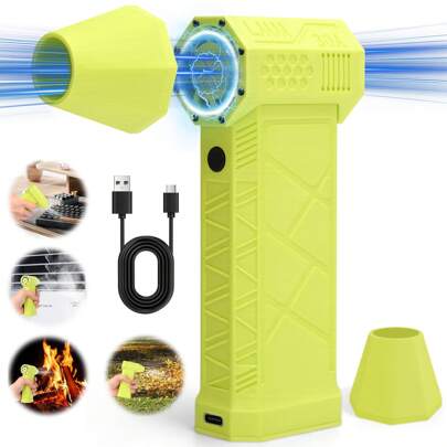 Ventilador Turbo Mini Jet De 130000 Rpm Sopladora , 52 M/s,  Mini soplador, ventilador de chorro de alta velocidad de 130000 rpm, mini soplador turbo portátil y recargable, ventilador Super Jet, limpiador de teclado