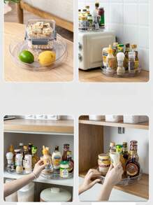 1 件多功能旋转厨房收纳架