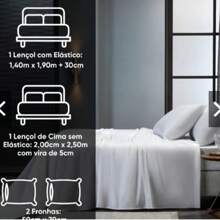 Lençol 4 peças Algodão Estampado todos os Tamanhos 180 Fios - Geométrico Azul - Visão 3