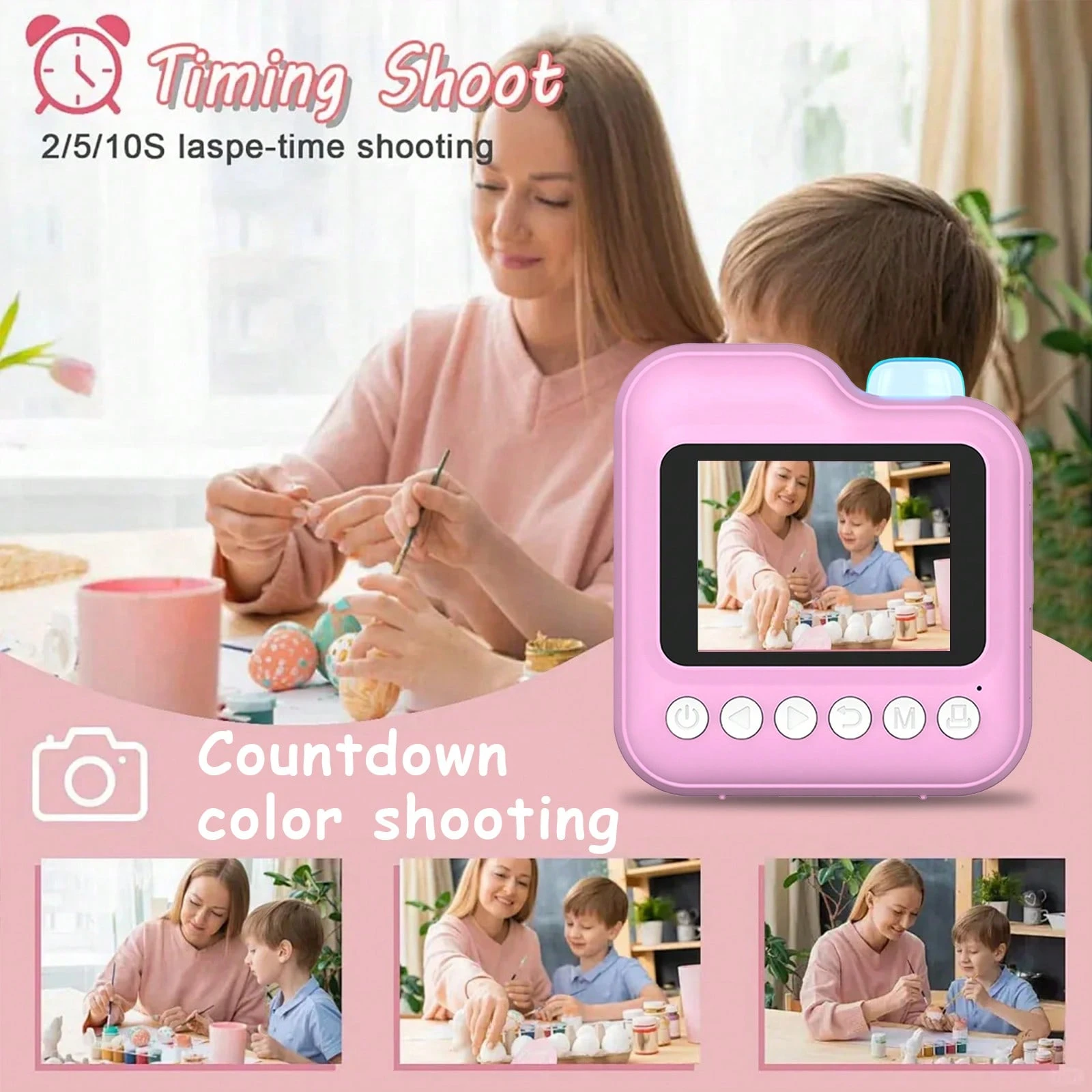Ainiv Cámara Digital Infantil Con Selfie – 1080P, 20 MP, Pantalla IPS 2.0, Tarjeta SD De 32GB, 5 Juegos Y Filtros