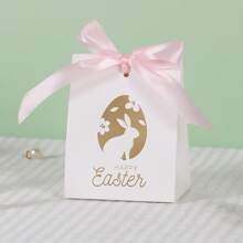 5PCS Easter Supplies Easter Gift Packaging Boxes Easter Egg Bags Candy Packaging Boxes Portable Gift Packaging Boxes Decorative Gift Candy Paper Boxes Happy Party Gift Mini Bag Easter Party Gift Storage Boxes