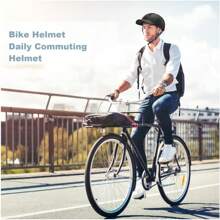 Shinmax Casco Bicicleta,Casco de Bicicleta con Visera extendida & Banda Reflectante Segura, Ligero para Urban Commuter Mountain Road Biker,Ajustable Casco Ciclismo - 1 - Ver 7